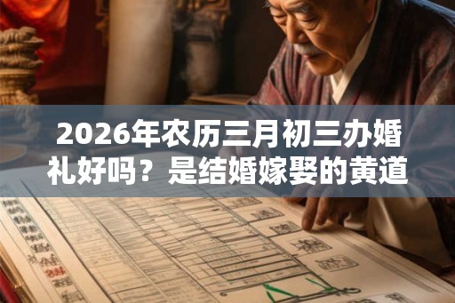2026年农历三月初三办婚礼好吗?是结婚嫁娶的黄道吉日吗? 2026年农历三月初三办婚礼好吗?是结婚嫁娶的黄道吉日吗?