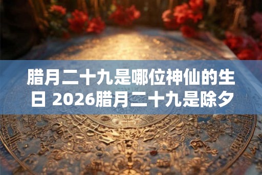 腊月二十九是哪位神仙的生日 2026腊月二十九是除夕夜吗