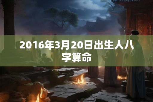 2016年3月20日出生人八字算命 2016年3月20日出生人八字算命