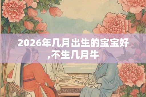 2026年几月出生的宝宝好,不生几月牛