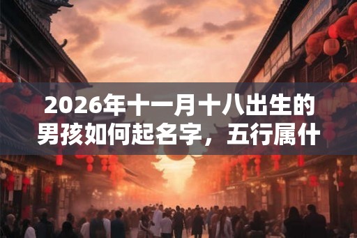 2026年十一月十八出生的男孩如何起名字，五行属什么