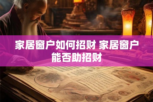 家居窗户如何招财 家居窗户能否助招财