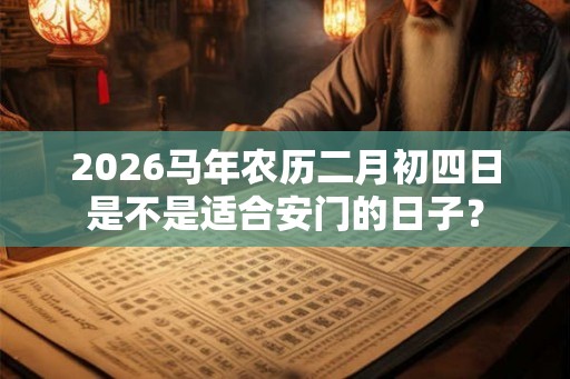 2026马年农历二月初四日是不是适合安门的日子？