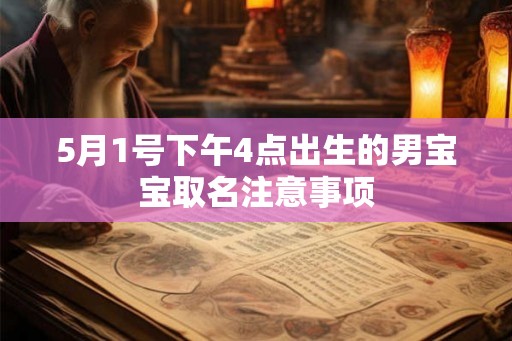 5月1号下午4点出生的男宝宝取名注意事项
