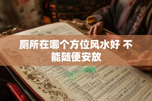 厕所在哪个方位风水好 不能随便安放