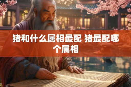 猪和什么属相最配 猪最配哪个属相