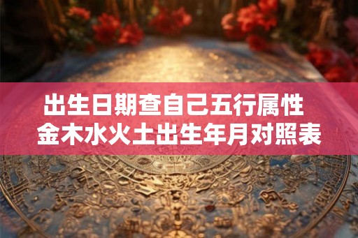 出生日期查自己五行属性  金木水火土出生年月对照表