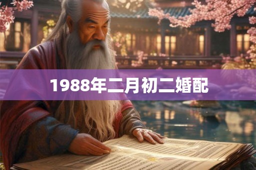 1988年二月初二婚配