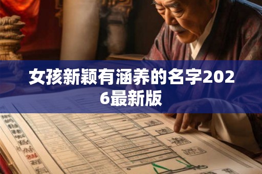 女孩新颖有涵养的名字2026最新版