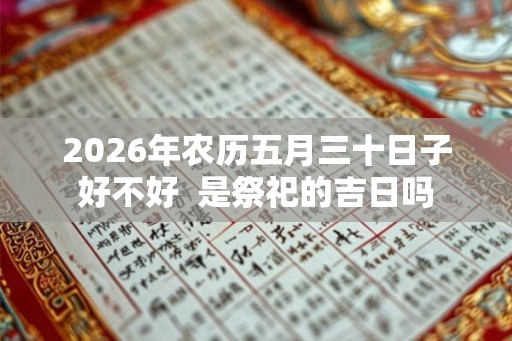 2026年农历五月三十日子好不好  是祭祀的吉日吗
