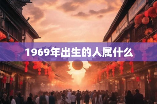 1969年出生的人属什么