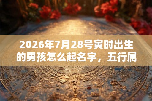 2026年7月28号寅时出生的男孩怎么起名字，五行属什么