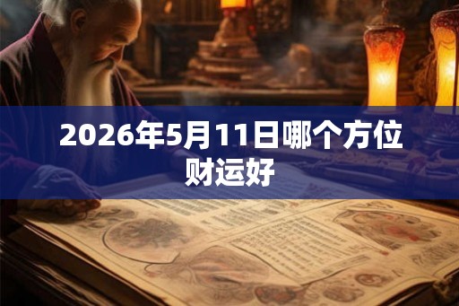 2026年5月11日哪个方位财运好
