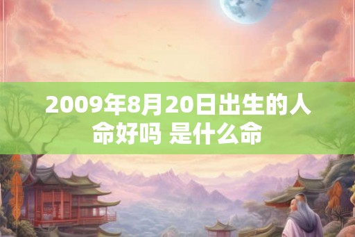 2009年8月20日出生的人命好吗 是什么命