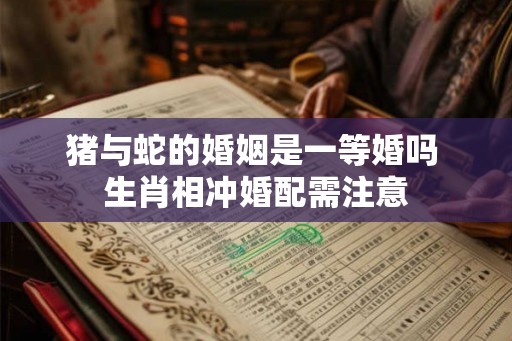 猪与蛇的婚姻是一等婚吗 生肖相冲婚配需注意