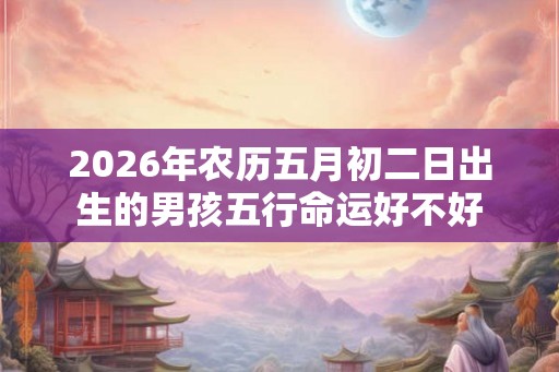2026年农历五月初二日出生的男孩五行命运好不好