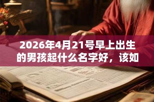 2026年4月21号早上出生的男孩起什么名字好,该如何取名? 2026年4月21号早上出生的男孩起什么名字好,该如何取名?