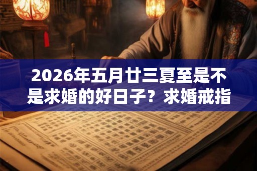 2026年五月廿三夏至是不是求婚的好日子？求婚戒指怎么选？
