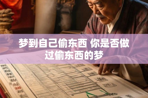 梦到自己偷东西 你是否做过偷东西的梦 梦到自己偷东西 你是否做过偷东西的梦
