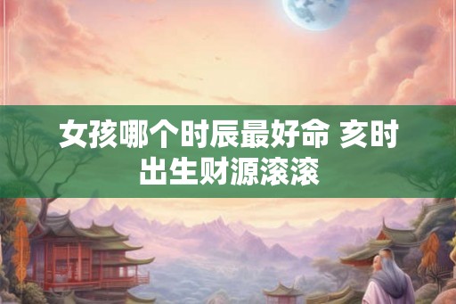 女孩哪个时辰最好命 亥时出生财源滚滚