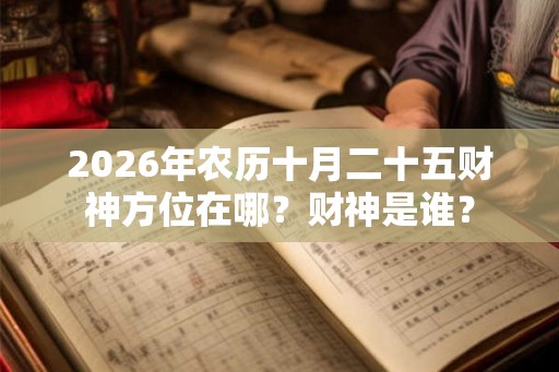 2026年农历十月二十五财神方位在哪?财神是谁? 2026年农历十月二十五财神方位在哪?财神是谁?