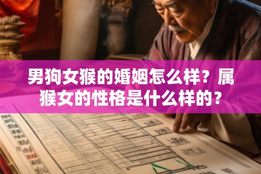 男狗女猴的婚姻怎么样？属猴女的性格是什么样的？