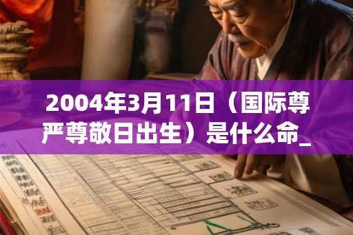 2004年3月11日（国际尊严尊敬日出生）是什么命_命运如何