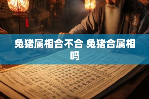 兔猪属相合不合 兔猪合属相吗