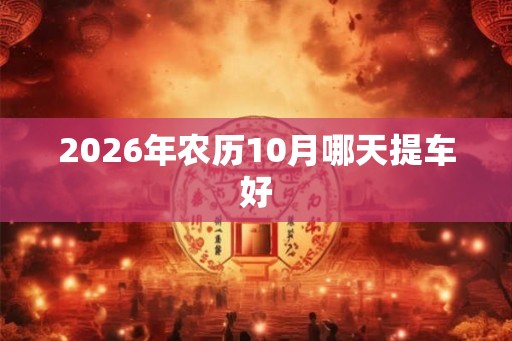 2026年农历10月哪天提车好