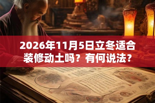 2026年11月5日立冬适合装修动土吗？有何说法？