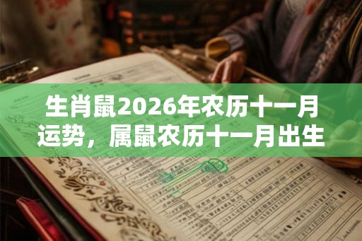 生肖鼠2026年农历十一月运势，属鼠农历十一月出生好不好？