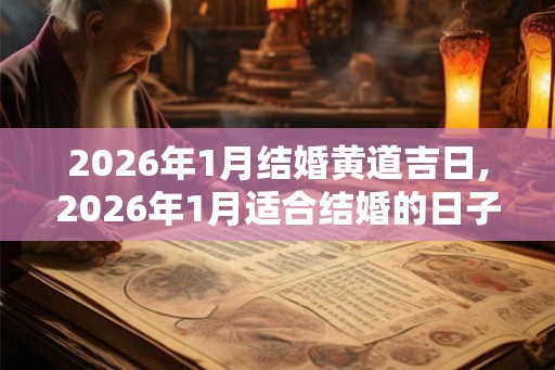 2026年1月结婚黄道吉日,2026年1月适合结婚的日子 2026年1月结婚黄道吉日,2026年1月适合结婚的日子
