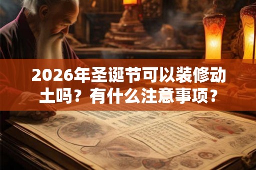2026年圣诞节可以装修动土吗?有什么注意事项? 2026年圣诞节可以装修动土吗?有什么注意事项?