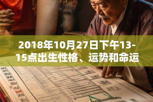 2018年10月27日下午13-15点出生性格、运势和命运 2018年10月27日下午13-15点出生性格、运势和命运
