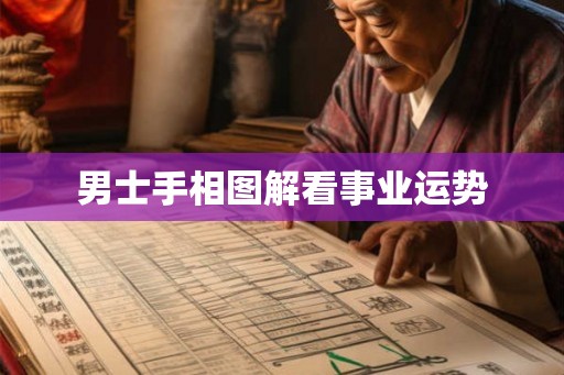 男士手相图解看事业运势
