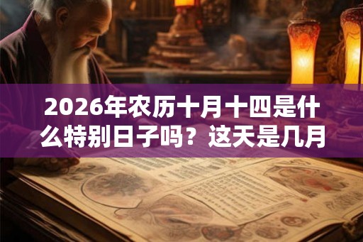 2026年农历十月十四是什么特别日子吗？这天是几月几号