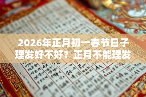 2026年正月初一春节日子理发好不好?正月不能理发吗? 2026年正月初一春节日子理发好不好?正月不能理发吗?
