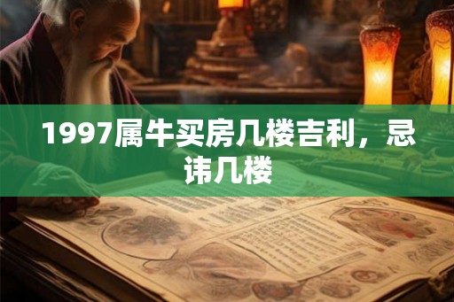 1997属牛买房几楼吉利，忌讳几楼