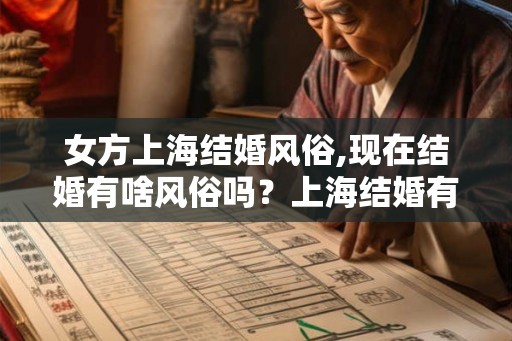 女方上海结婚风俗,现在结婚有啥风俗吗？上海结婚有啥风俗