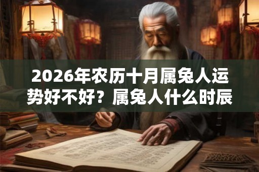 2026年农历十月属兔人运势好不好？属兔人什么时辰出生最好命？