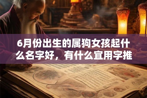 6月份出生的属狗女孩起什么名字好，有什么宜用字推荐