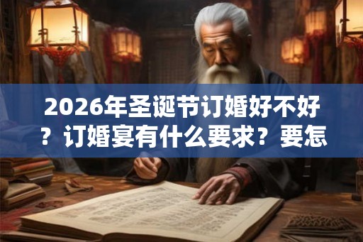 2026年圣诞节订婚好不好？订婚宴有什么要求？要怎么做？