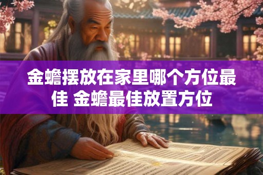 金蟾摆放在家里哪个方位最佳 金蟾最佳放置方位