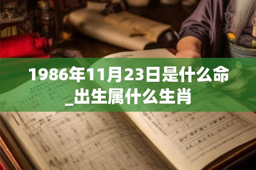 1986年11月23日是什么命_出生属什么生肖