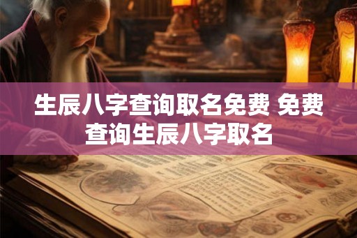 生辰八字查询取名免费 免费查询生辰八字取名 生辰八字查询取名免费 免费查询生辰八字取名