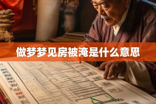 做梦梦见房被淹是什么意思