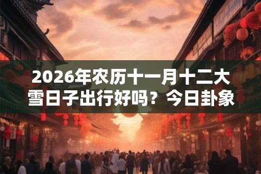 2026年农历十一月十二大雪日子出行好吗？今日卦象如何？