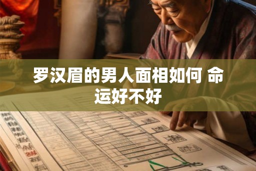 罗汉眉的男人面相如何 命运好不好