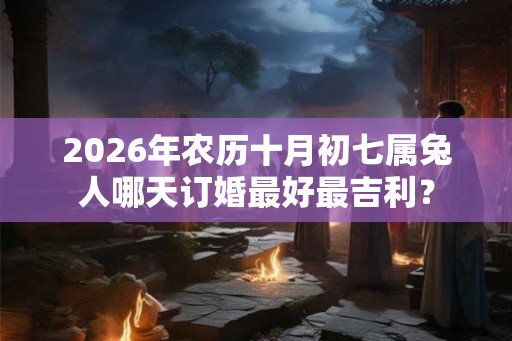 2026年农历十月初七属兔人哪天订婚最好最吉利？