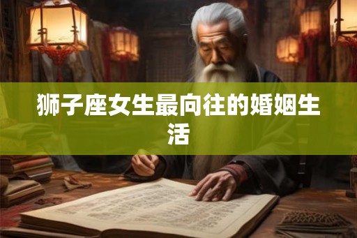 狮子座女生最向往的婚姻生活